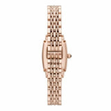 Emporio Armani Gianni T Bar Quartz Crystals White Dial Rose Gold Steel Strap Watch For Women - AR11406 Authentic Buy Shop Now
