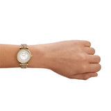 Emporio Armani Gianni T Bar Crystals Silver Dial Brown Leather Strap Watch For Women - AR11518 Authentic Buy Shop Now