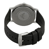 Emporio Armani Kappa Analog Quartz Black Dial Black Leather Strap Watch For Men - AR11013 Authentic Buy Shop Now