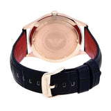 Emporio Armani Classic Silver Dial Blue Leather Strap Watch For Men - AR11131 Authentic Buy Shop Now
