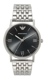 Emporio Armani Kappa Black Dial Silver Steel Strap Watch For Men - AR11152 Authentic Buy Shop Now