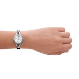 Emporio Armani Quartz Silver Dial Silver Steel Strap Watch For Women - AR7361 Authentic Buy Shop Now