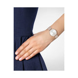 Emporio Armani Kappa Rose Gold & White Dial Beige Nude Leather Strap Watch For Women - AR2510 Authentic Buy Shop Now