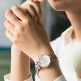 Emporio Armani Gianni T Bar Quartz White Dial Two Tone Steel Strap Watch For Women - AR80035 Authentic Buy Shop Now