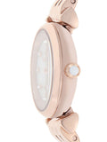 Emporio Armani Gianni T-Bar Mother of Pearl Dial Rose Gold Steel Strap Watch For Women - AR11203 Authentic Buy Shop Now