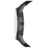 Emporio Armani Renato Chronograph Silver Dial Black Leather Strap Watch for Men - AR11473 Authentic Buy Shop Now