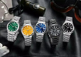 Citizen Tsuyosa Automatic Dark Blue Dial Silver Steel Strap Watch For Men - NJ0151-88L