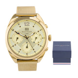 Tommy Hilfiger Mia Gold Dial Gold Mesh Bracelet Watch for Women - 1781488 Authentic Buy Shop Now