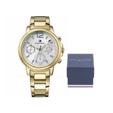 Tommy Hilfiger Claudia White Dial Gold Steel Strap Watch for Women - 1781742 Authentic Buy Shop Now