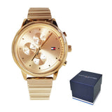 Tommy Hilfiger Blake White Dial Gold Steel Strap Watch for Women - 1781905 Authentic Buy Shop Now