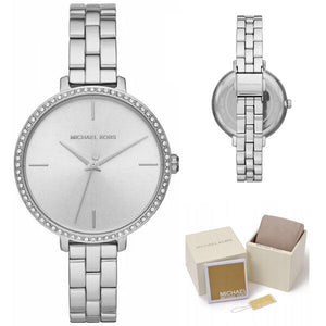 Michael Kors Charley Quartz Silver Dial Silver Steel Strap Watch for Women - MK4398 Authentic Buy Shop Now
