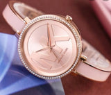 Michael Kors Jaryn Analog Rose Gold Dial Pink Steel Strap Watch For Women - MK4545 Authentic Buy Shop Now