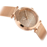 Tommy Hilfiger Lynn Crystals Rose Gold Dial Rose Gold Mesh Strap Watch For Women - 1781868 Authentic Buy Shop Now