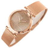 Tommy Hilfiger Lynn Crystals Rose Gold Dial Rose Gold Mesh Strap Watch For Women - 1781868 Authentic Buy Shop Now
