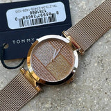 Tommy Hilfiger Lynn Crystals Rose Gold Dial Rose Gold Mesh Strap Watch For Women - 1781868 Authentic Buy Shop Now