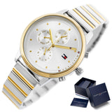 Tommy Hilfiger Blake Silver Dial Two Tone Steel Strap Watch for Women - 1781908 Authentic Buy Shop Now