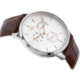 Tommy Hilfiger Brad Chronograph White Dial Brown Leather Strap Watch For Men - 1710389 Authentic Buy Shop Now