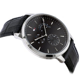 Tommy Hilfiger Brad Chronograph Black Dial Black Leather Strap Watch For Men - 1710391 Authentic Buy Shop Now