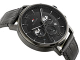 Tommy Hilfiger Evan Black Dial Black Leather Strap Watch for Men - 1710395 Authentic Buy Shop Now