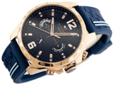 Tommy Hilfiger Decker Multifunction Blue Dial Blue Rubber Strap Watch for Men - 1791474 Authentic Buy Shop Now