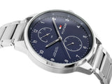 Tommy Hilfiger Chase Multifunction Blue Dial Silver Steel Strap Watch for Men - 1791575 Authentic Buy Shop Now