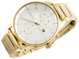 Tommy Hilfiger Chase Quartz White Dial Gold Steel Strap Watch for Men - 1791576 Authentic Buy Shop Now
