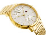 Tommy Hilfiger Hunter White Dial Gold Steel Strap Watch for Men - 1791609 Authentic Buy Shop Now