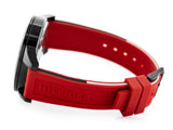 Tommy Hilfiger Multifunction Quartz Black Dial Red Rubber Strap Watch for Men - 1791722 Authentic Buy Shop Now