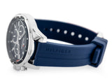 Tommy Hilfiger Mason Blue Dial Blue Rubber Strap Watch for Men - 1791791 Authentic Buy Shop Now
