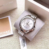 Michael Kors Bradshaw Quartz Silver Dial Silver Steel Strap Watch For Women - MK6554 Authentic Buy Shop Now