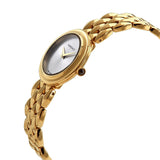 Versace V-Flare Quartz Silver Dial Gold Steel Strap Watch for Women - VEBN00718 Authentic Buy Shop Now