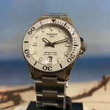 Tissot Seastar 1000 Lady White Dial Silver Steel Strap Unisex Watch - T120.210.11.011.00 Authentic Buy Shop Now