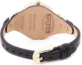 Fossil Georgia Black Dial Black Leather Strap Watch for Women - ES3148 Authentic Buy Shop Now