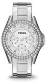 Fossil Riley Multifunction Silver Dial Silver Steel Strap Watch for Women - ES3202 Authentic Buy Shop Now
