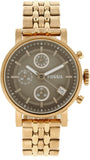 Fossil Boyfriend Chronograph Brown Dial Rose Gold Steel Strap Watch for Women - ES3494 Authentic Buy Shop Now