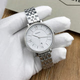 Fossil Jacqueline White Dial Silver Steel Strap Watch for Women - ES3631 Authentic Buy Shop Now