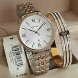 Fossil Jacqueline White Dial Two Tone Steel Strap Watch for Women - ES3634 Authentic Buy Shop Now
