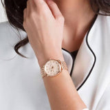 Fossil Tailor Rose Gold Dial Rose Gold Stainless Steel Strap Watch for Women - ES3713 Authentic Buy Shop Now