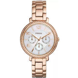 Fossil Jacqueline Multi Function Mother of Pearl Dial Rose Gold Steel Strap Watch for Women - ES3757 Authentic Buy Shop Now