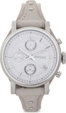 Fossil Boyfriend White Dial Beige Leather Strap Watch for Women - ES3811 Authentic Buy Shop Now
