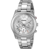 Fossil Boyfriend Multifunction Silver Dial Silver Steel Strap Watch for Women - ES3883 Authentic Buy Shop Now