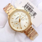 Fossil Tailor Gold Dial Gold Steel Strap Watch for Women - ES4263 Authentic Buy Shop Now