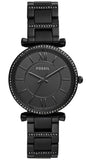 Fossil Carlie Black Dial Black Steel Strap Watch for Women - ES4488 Authentic Buy Shop Now
