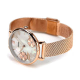 Fossil Jacqueline Three-Hand White Dial Rose Gold Mesh Bracelet Watch for Women - ES4534 Authentic Buy Shop Now