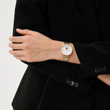 Fossil Jacqueline Moonphase Mother of Pearl Dial Gold Steel Strap Watch for Women - ES5167 Authentic Buy Shop Now