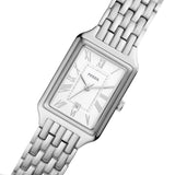 Fossil Raquel Three Hand Date White Dial Silver Steel Strap Watch for Women - ES5221 Authentic Buy Shop Now