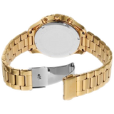 Michael Kors Berkley Chronograph Black Dial Gold Steel Strap Watch For Women - MK7414 Authentic Buy Shop Now