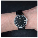 Tissot Everytime Medium Black Dial Black Leather Strap Watch For Men - T109.410.16.053.00 Authentic Buy Shop Now