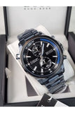 Hugo Boss Globetrotter Black Dial Black Steel Strap Watch for Men - 1513824 Authentic Buy Shop Now