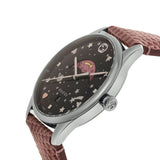 Gucci G-Timeless Moonphase Black Dial Pink Leather Strap Watch For Women - YA1264046 Authentic Buy Shop Now
